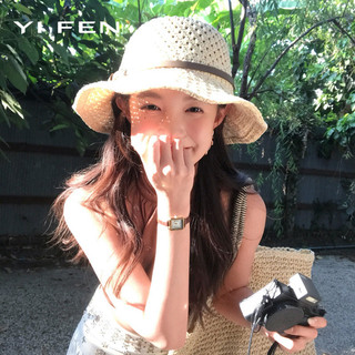 YIFEN {Nâng cấp chất lượng} Mũ xô rỗng Nữ 2026 Phong cách mới Mùa hè Mặt nhỏ Đi nghỉ mát Tấm che nắng Mũ lưu vực