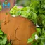 Cổ phần sân vườn thỏ kim loại mộc mạc - Rusty Bunny Silhouette, Nghệ thuật sân ngoài trời để trang trí trang trại, Hoàn hảo cho lễ Phục sinh