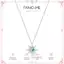 FANCIME "Soluna Nexus" Vòng cổ bạc ngọc lam tháng 12