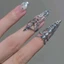 Vỏ bọc móng tay PYCOU Gothic, Thiết kế rỗng Vòng đầu ngón tay Vỏ bảo vệ đầu ngón tay, Phụ kiện trang sức Nhẫn kim loại