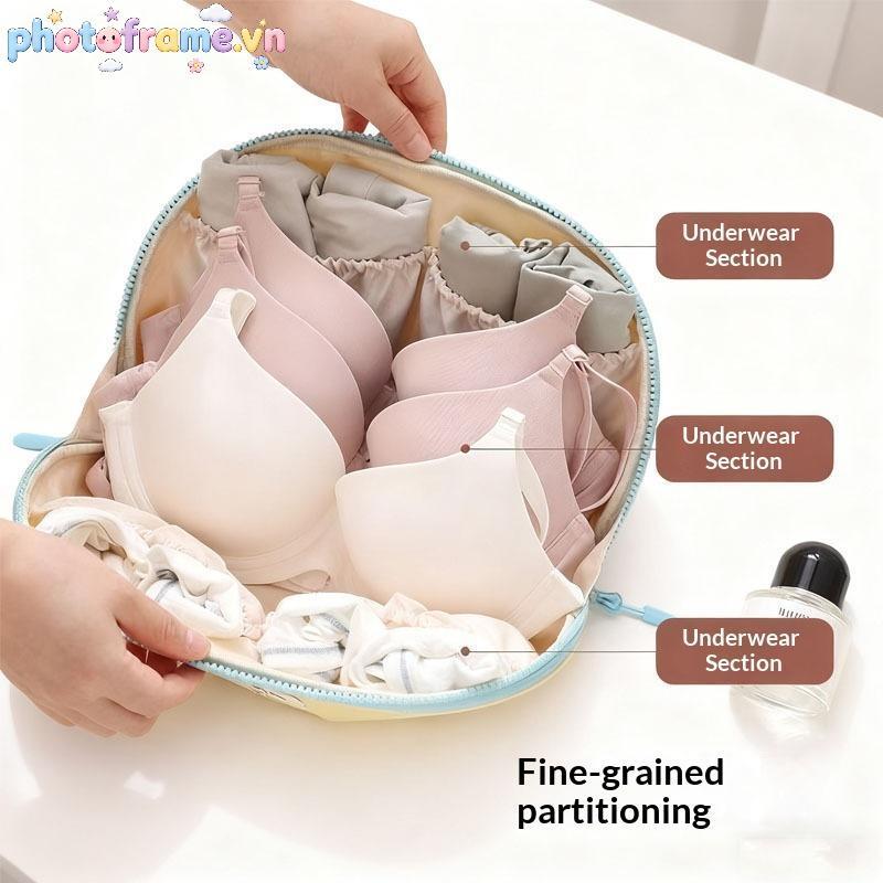Photoframe Đồ Lót Du Lịch Tổ Chức Túi Di Động Dung Tích Cao Cho Áo Ngực Sospact Lưu Trữ VN