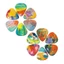 YICA 10 Chiếc Đàn Guitar Picks, Smooth Edge 1.0mm 0.71mm 0.46mm Đàn Guitar Plectrums, Các Loại Chọn Nhiều Màu Sắc In Hình Tam Giác Plectrum Picks Đàn Guitar Điện