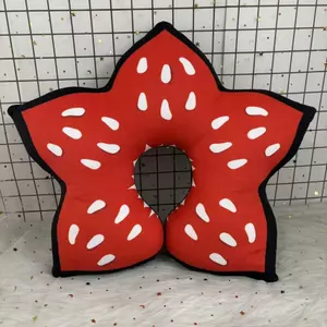 Stranger Things Demogorgon Gối Cổ Chữ U Sang Trọng, Gối Cổ Du Lịch Ngủ Dễ Thương, Quà Tặng Đồ Chơi Nhồi Bông Mềm Lười