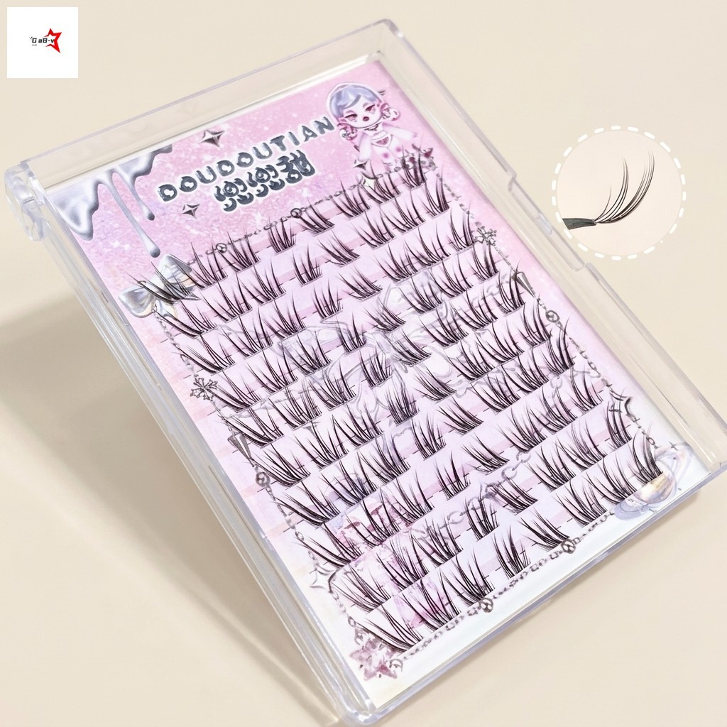 Lông mi giả Brown C Curl Sợi tự nhiên Mềm mại thoải mái Trang điểm lâu trôi