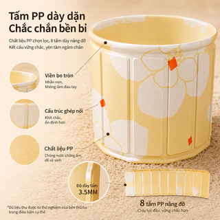 Xô Ngâm Chân Gấp Gọn Chất Lượng Cao Cách Nhiệt Chất Lượng Cao Từ 7 Lớp Vải Oxford Chống Thấm Nước Và Cách