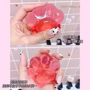 Đào Mèo Paw Xà Phòng Tinh Dầu Xà Phòng Handmade Xà Phòng Dễ Thương Rửa Mặt Tắm Rửa Tay Tắm Rửa Mặt Làm Sạch Hương Đào