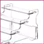 Risers Display Stands 4 tầng Acrylic Clear Organizer Display Riser Stand cho trang sức Nước hoa Cupcakes shopidaevn