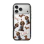 Ốp điện thoại từ tính trong suốt hình chú chó hoạt hình dễ thương cho 17 Pro Max IPhone 13 14 15 16 Plus 17Air Vỏ bảo vệ chống sốc