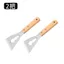 Thép không gỉ Đa Năng Phong Cách Nhật Bản Thìa Keo Loại Bỏ Fierce Thép Dày 304 Xám Cạo Tích Hợp Tay Cầm Dài Siêu Cứng Tam Giác Thìa
