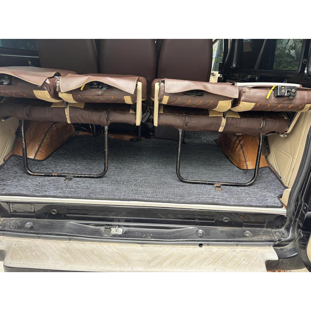 [Lót cốp Ford Transit] Thảm cước lót sàn Lẻ Lót cốp Ford Transit 16 chỗ đủ các đời xe to may sẵn bo viền theo form xe