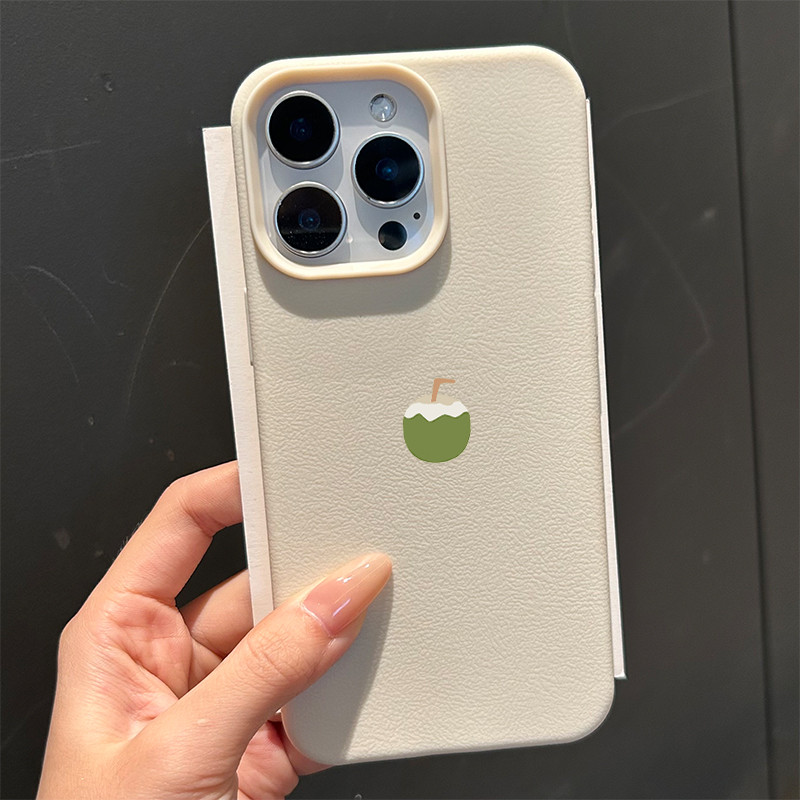 Dành cho ốp lưng iPhone 17 16 Pro Max 15 14 13 12 11 Hình minh họa nước dừa