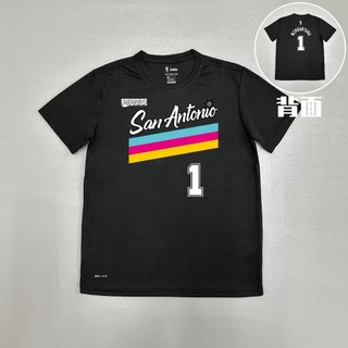 Vinbanyama Thoáng Khí Nhanh Khô Áo Thun Chụp Đồng Phục San Antonio Spurs Mỹ Xuất Hiện Đồng Phục Huấn Luyện Bóng Rổ