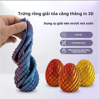 3D In Hình Rồng Chuyển Đổi Trứng Thần Tài Đồ Chơi Xoắn Linh Hoạt Cân Lo Âu Giảm Đồ Chơi Văn Phòng Phẩm Hộp Trang Trí Máy Tính Để Bàn Nhà