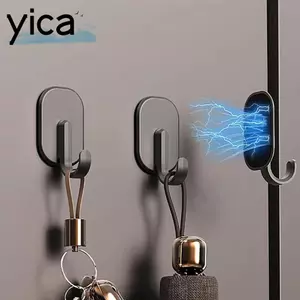YICA 1 / 2 / 3 / 4 Móc treo tường, Móc treo chìa khóa Móc từ nhiều mục đích, Giá đỡ khăn chìa khóa từ tính mạnh mẽ bền bỉ để lưu trữ nhà bếp tại nhà
