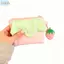 Ví đựng tiền xu JVSUB, Túi đựng mỹ phẩm Mini chấm bi dâu tây, Thiết kế dây kéo Kawaii Hộp đựng thẻ di động Lưu trữ phụ kiện nhỏ