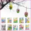 VIC 12 Chiếc Trứng Phục Sinh Nhiều Màu Sắc Handmade Nghệ Thuật Trang Trí Đồ Dùng Trang Trí Cho Trẻ Em Người Lớn Tự Làm Ảnh Đạo Cụ