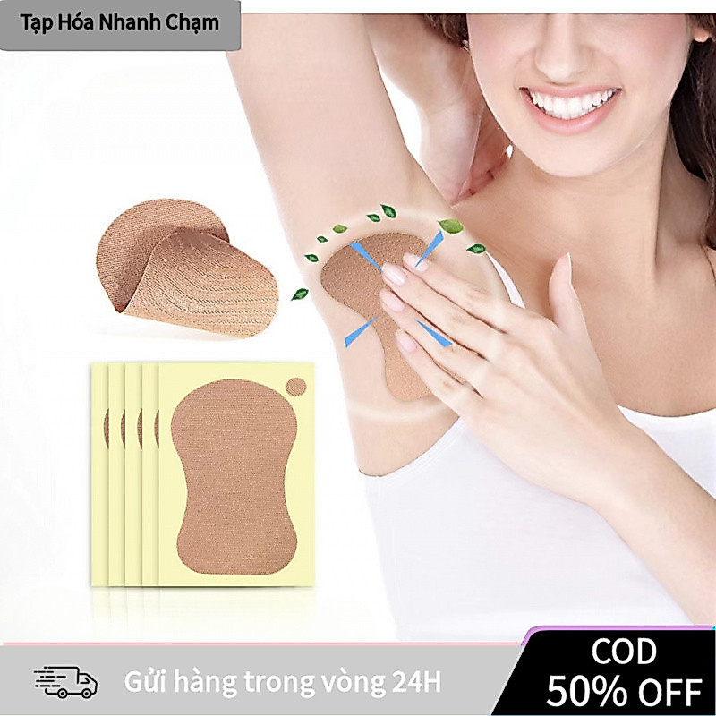 【COD】Miếng lót thấm mồ hôi nách màu da với lớp keo dính chắc chắn, mỏng nhẹ không lộ dưới mọi loại trang phục.