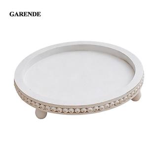 Garende Tròn Bằng Gỗ Trang Trí Khay Món Ăn Nến Đĩa Đĩa Nước Hoa Trang Sức Giá Đỡ Cho Xà Phòng Bàn Cà Phê Ottoman Bồn Rửa Planter