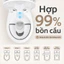 Ghế ngồi bô gấp cho bé dùng bồn cầu, di động chống trượt chống văng, cốc hút cố định, dễ giặt cho phòng tắm