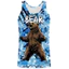 Gấu Săn Camo Tank Top Nam, In chân dung gấu đen, Áo thun thể thao không tay thoáng khí mềm mại