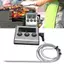 Nhiệt kế nhà bếp WANYEDI, Nhiệt kế thịt BBQ kỹ thuật số có dây màu bạc, Giá treo tường dễ đọc °C /°F Nhiệt kế nấu ăn lưng từ tính có thể chuyển đổi Lưới tản nhiệt BBQ
