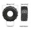 4 40mm 0.7 "Beadlock Bánh xe và lốp cho 1 / 30 Trục SCX30 Ford Bronco Wrangler K10 RC Crawler Nâng cấp các bộ phận