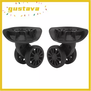 GUSTAVA 1 Cặp Bánh Xe Hành Lý Thay Thế, Im Lặng Dễ Dàng Lắp Đặt Bánh Vali Đa Năng, ABS Bền Nhẹ Bánh Xe Hành Lý Thay Thế Hành Lý Du Lịch