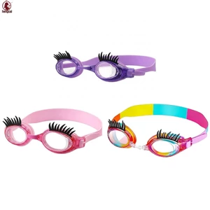 Kính bơi chống sương mù cho trẻ em Kính silicon chống nước HD cho bé trai và bé gái có dây đeo có thể điều chỉnh