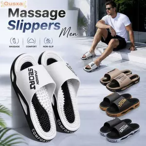 Dép Massage OUSXA Nam, Dép phòng tắm chống trượt bấm huyệt, Dép đi ngoài trời đế mềm đa năng chống mùi thời trang Trang phục hàng ngày