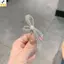 < YEI > Kẹp tóc kim loại nơ pha lê lấp lánh để tạo cảm giác thanh lịch và quyến rũ mới