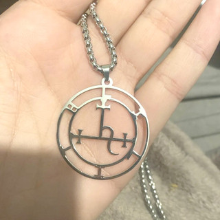 SKYRIM Lilith Sigil Mặt Dây Chuyền Vòng Cổ Pagan Bùa Hộ Mệnh Thần Thoại Thép Không Gỉ Wiccan Trang Sức Phù Thủy Magickal Quà Tặng