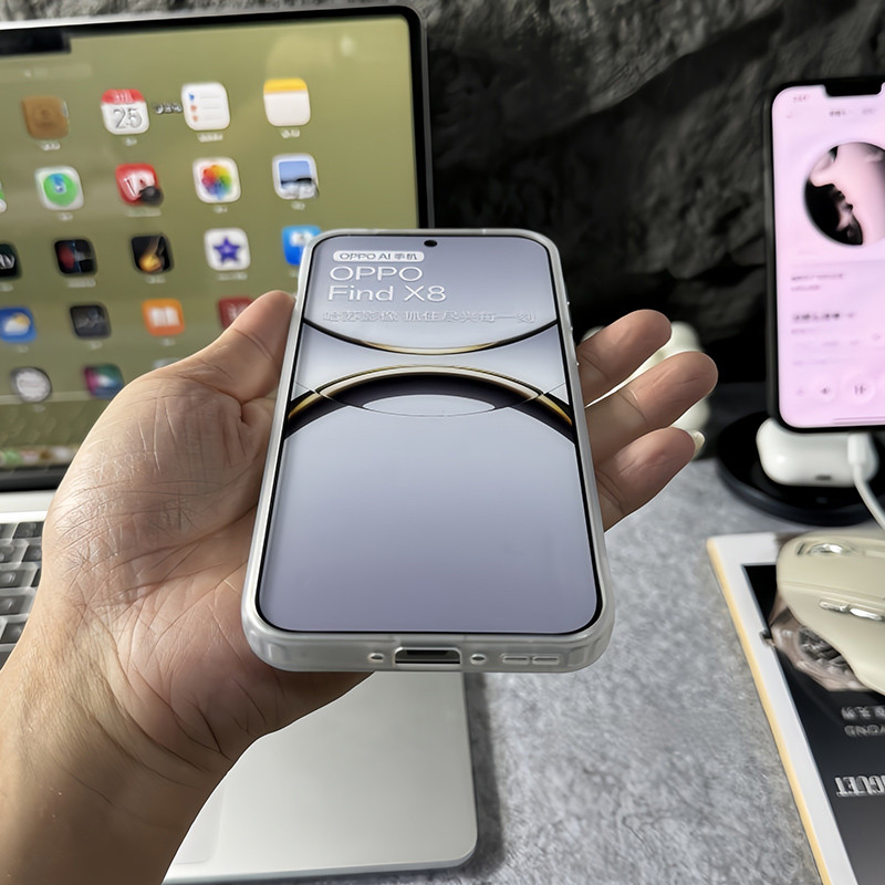 Dành cho Oppo Find X9 Ultra X9 Pro X8 Pro X7 Ultra Reno 15 Pro 15F 14F 13F “Aemeath ” Vỏ điện thoại cứng mờ Micro / Vỏ Oppo chống sốc viền mềm