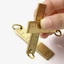 Thước Đồng GETVOW, Thước Thẳng Mini Bằng Đồng Kim Loại, Dày Nhỏ 6cm Thước Móc Khóa Văn Phòng Soạn Thảo Đồ Dùng Học Tập
