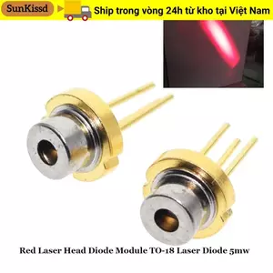 SUNKISSD 1 / 2 / 5 / 10 chiếc Mô-đun Diode 5mw DIY Lab Đốt cháy công suất cao Hồng ngoại