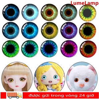 LUMELAMP 20 Cái / 10 Đôi Mắt Thủ Công Mắt, 6 Mm-20 Mm Pha Lê Con Rối Pha Lê Mắt, Nhựa Lấp Lánh Pha Lê Mắt DIY Phụ Kiện Búp Bê
