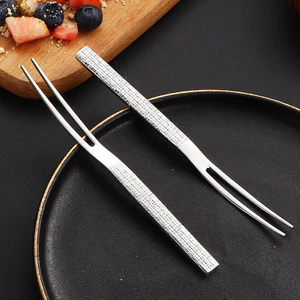 316 Thép Không Gỉ Búa Trái Cây Nĩa Dày Hai Gót Nĩa Hộ Gia Đình Món Tráng Miệng Trái Cây Nĩa Bánh Trung Thu Quà Tặng Cho26061113