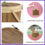 Giỏ đựng đồ dệt màu trắng Hampers Thu hoạch cho vườn Rau Tổ chức Giỏ thực phẩm có nắp đậy zhenghtr