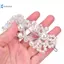 Kudosation Cô Dâu Cưới Pha Lê Hoa Tiara Vương Miện Ngọc Trai Kim Cương Giả Tóc Đẹp