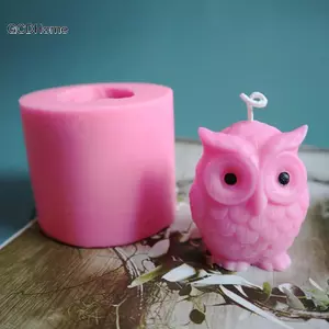 GCDHome Cú Nến Khuôn Silicon Làm Nến DIY Handmade Khuôn Thạch Cao Sáp Khuôn HOT
