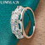 URMYLADY Bạc 925 Hình Bầu Dục Zircon 7-10 # Nhẫn Nữ Tiệc Cưới Thời Trang Quyến Rũ Trang Sức
