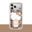 Sọc Từ Tính Gấu Nhỏ Hoạt Hình Mèo Cứng Ốp Lưng Điện Thoại iPhone 17 Pro 16 Pro Max 15 14 Mờ Mờ Mờ Bảo Vệ Vỏ