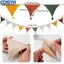 <cosyh>Kids' Room Decor Cotton Fabric Flags Double-layer Cotton Festive Party Decor