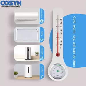 <cosyh>Wall Mounted Thermometer and Hygrometer for Home Office Garden Measurement