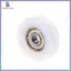 < beartwo > Mới 6 * 30 * 10mm U Rãnh Kim Loại Lá Chắn Nylon Ròng Rọc Bánh Xe Con Lăn Bóng Vòng Bi Mới