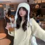 Mũ bay bảo vệ tai mùa thu đông AA Mũ len dệt kim ấm áp thời trang dành cho nữ có chu vi đầu lớn Mũ len dệt kim phù hợp VN
