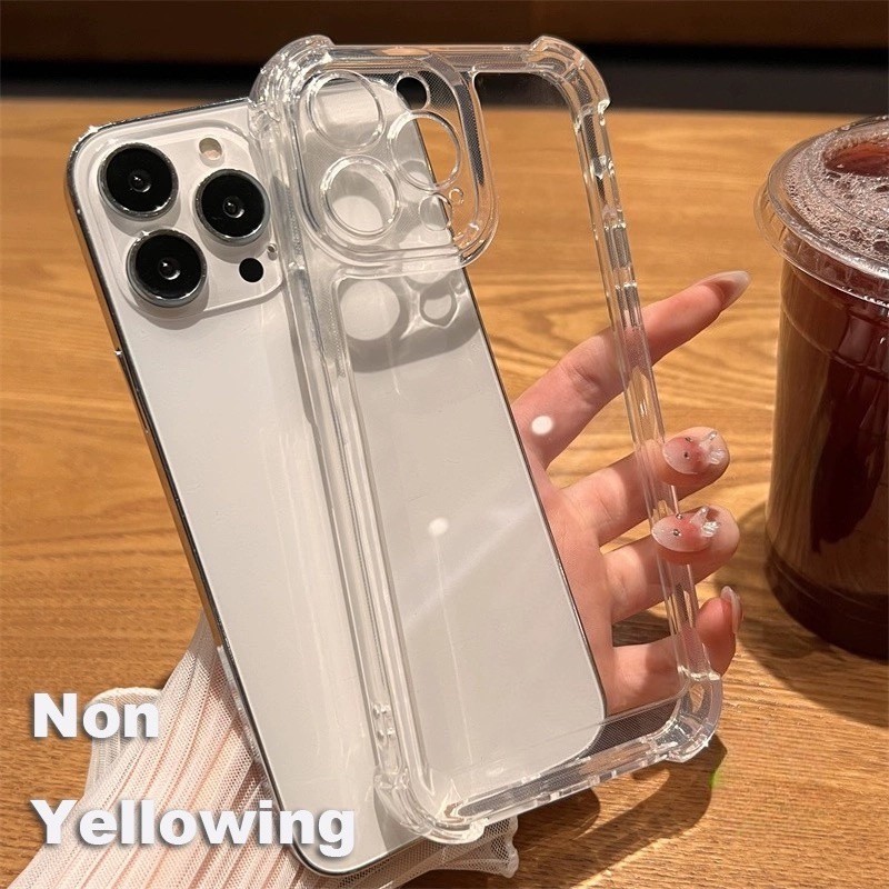 Ốp Điện Thoại Chống Vàng Cho Realme 16 Pro Plus 15 15T 15X Note 80 Neo8 GT8 C85 Pro C83 P4 Lite P4X Narzo 90X Power 5G 4G Vỏ Mềm Chống Sốc Trong Suốt