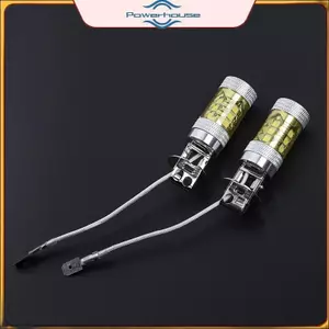ĐIỆN 2 Đèn LED Sương Mù 12-24V H3 80W 16 Đèn LED Ô Tô SMD Màu Vàng Công Suất Cao.