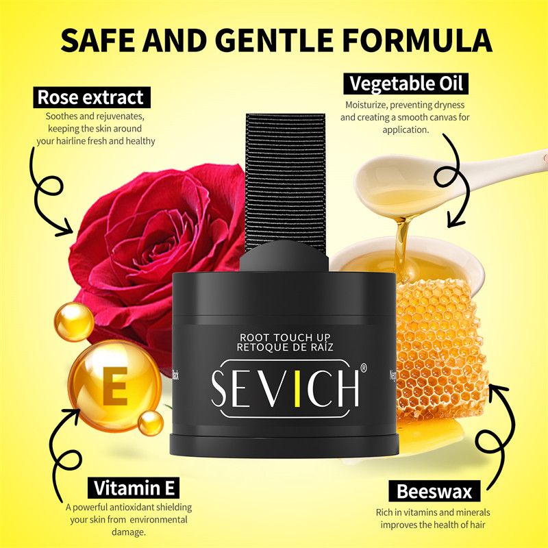 SEVICH Root Touch up Refill Thay thế Hairline Retouch Repair Hair Shadow Powder Bộ 3 món
