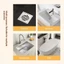 Vỏ thoát nước sàn silicon Shiba Inu dễ thương mới - Thảm chặn vòi hoa sen chống thấm nước và chống mùi cho phòng tắm Nhà bếp