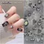 AqToCna Bạc Lava Hàng Năm Nhẫn Anh Đào Clo Đồng Hồ Starburst Tình Yêu Nhịp Tim Biểu Đồ Mặt Trăng Ngôi Sao Dòng Nơ Đường Móng Tay Nghệ Thuật Stiers Đề Can AqToCna